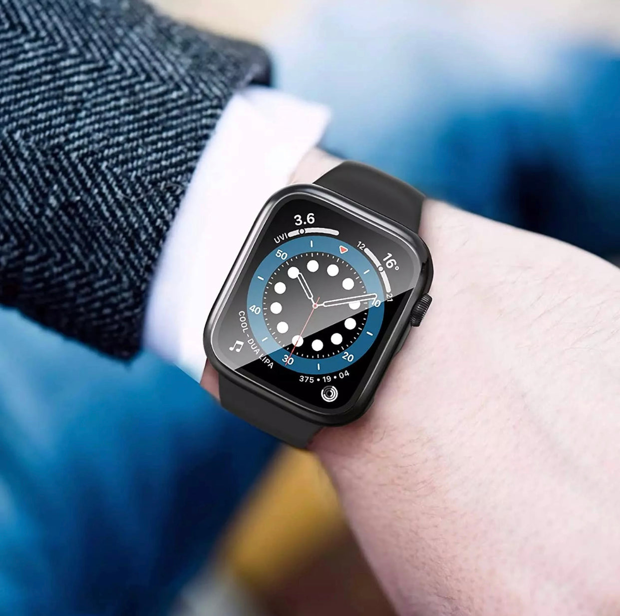 Premium Multi-Colour 2 in 1 Tempered Glass Shockproof Apple Watch Case- for selected New Apple Watch Series 7 45mm - Super Savings Technologies Co.,LTD Premium Multi-Colour 2 in 1 Tempered Glass Shockproof Apple Watch Case- for selected New Apple Watch Series 7 45mm - Super Savings Technologies Co.,LTD